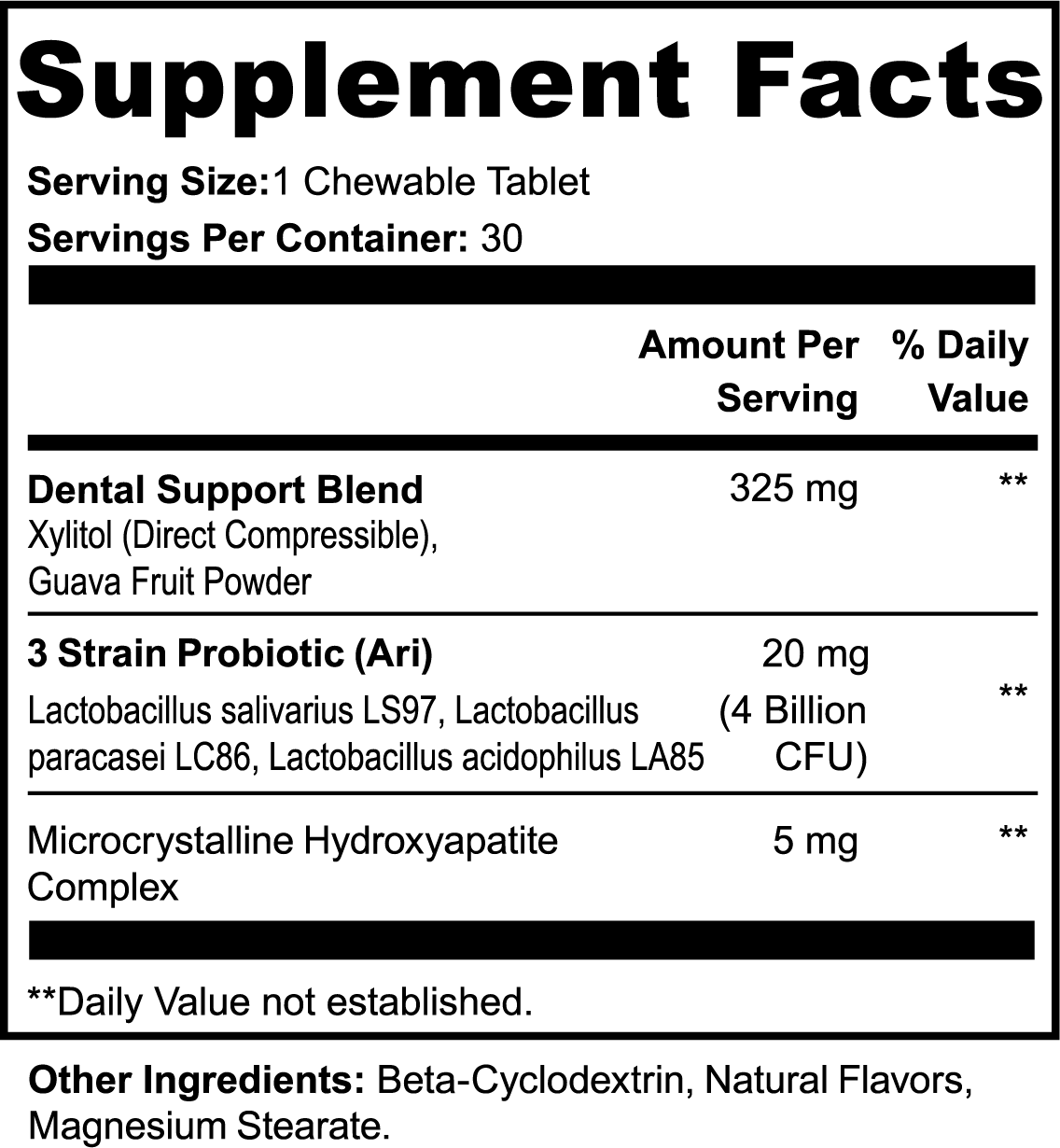 Dental + Oral Health Chewables